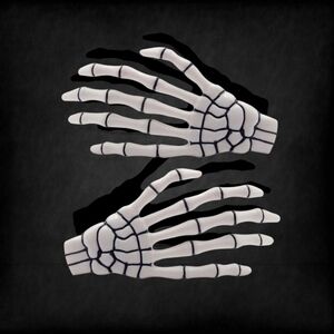 🔴LAST 1🔴Skeleton Hand Hair Clips - Black and White